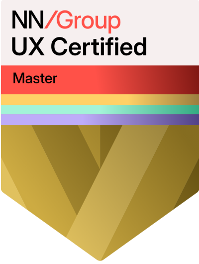 Nielsen Norman Group Master Certification in UX — Interaction Design, User Behavior Research, and UX Management & Strategy