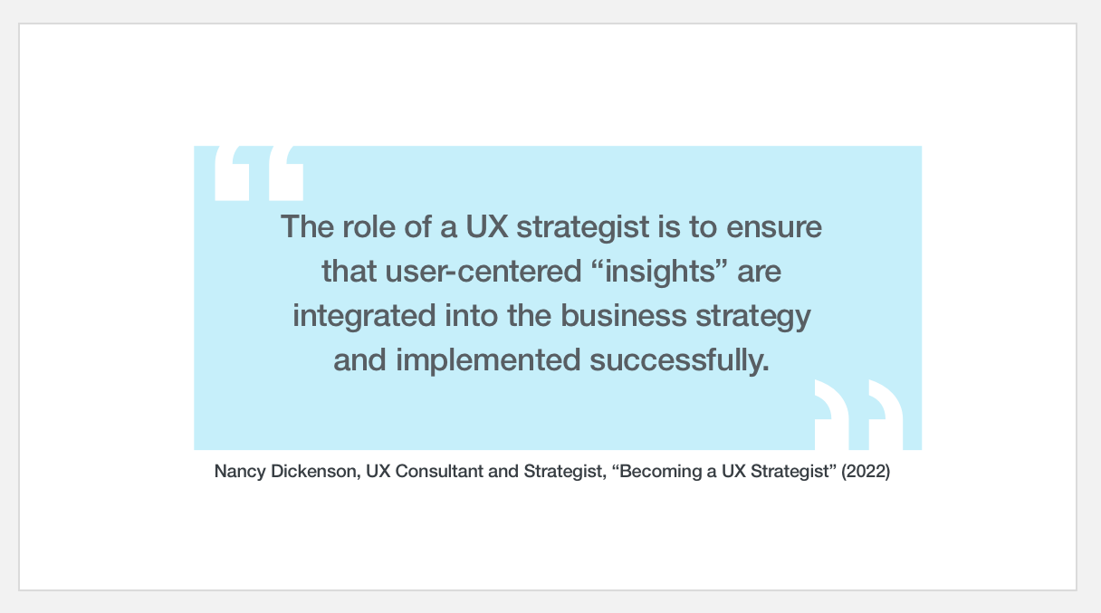 UXStrategist Definition